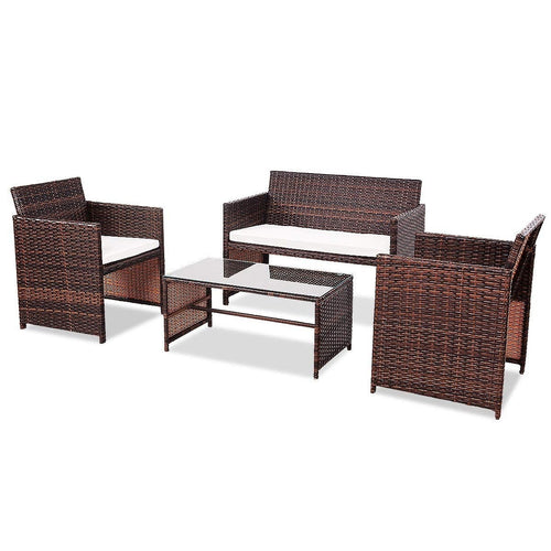 4 pcs Sofa Cushioned Seat Furniture Set